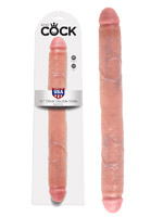 Double Dong - King Cock 16 inch Thick Peau claire