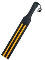 Back Leather Slapper With Yellow Strips