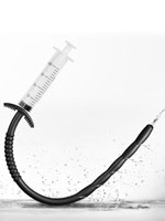 Silikon Dilator mit L�chern und Spritze