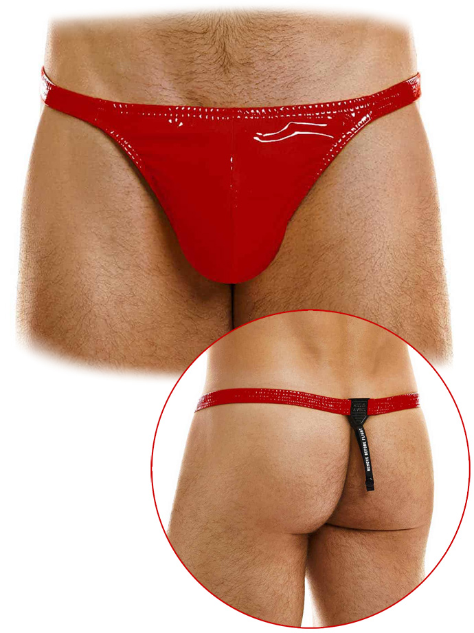Pleasure Thong - Red Vinyl