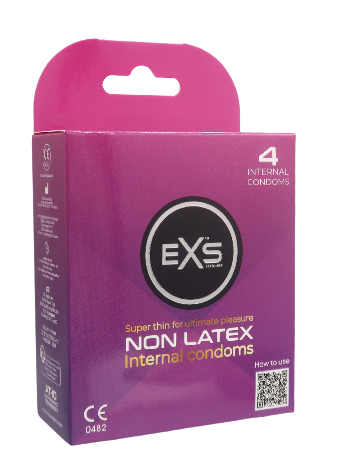 EXS - Non Latex Internal Condoms - 4 pieces