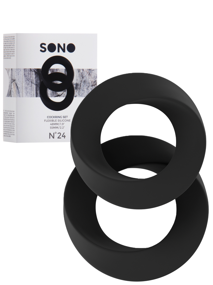 Cockrings noirs torsad�s - SONO No.24