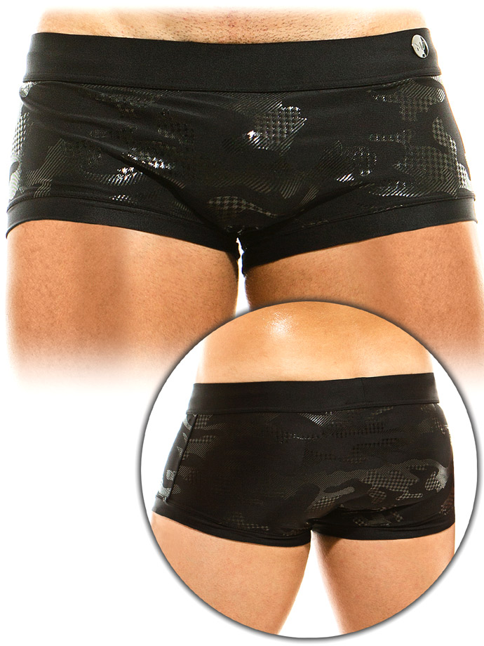 Boxer de bain Glitter Brazil Cut - Noir