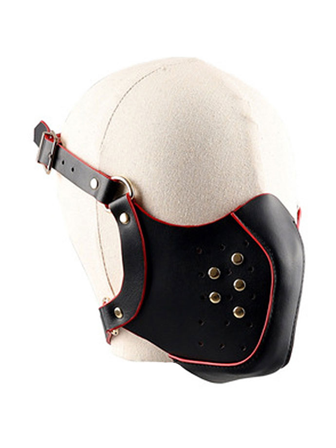 Fetish Leather Mask - Black