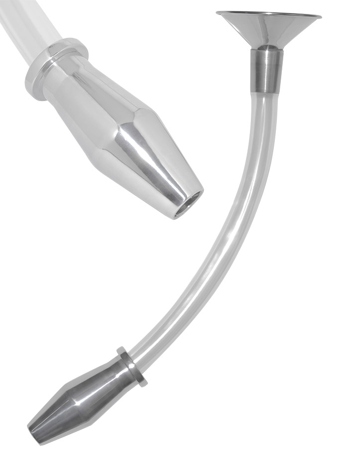 Douche anale Aluminium Tunnel Funnel Buttplug - Small