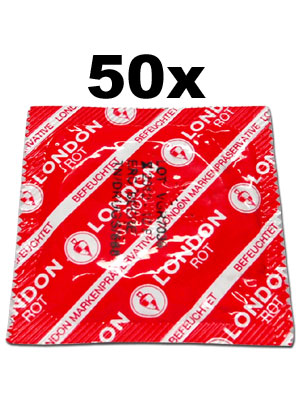 Prservatifs London Rouge got fraise x 50