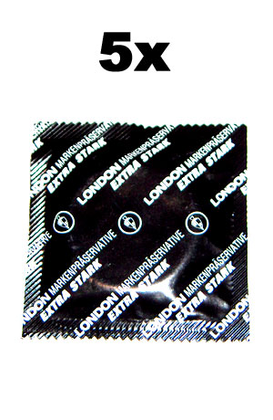 5 St�ck London Kondome - extra stark