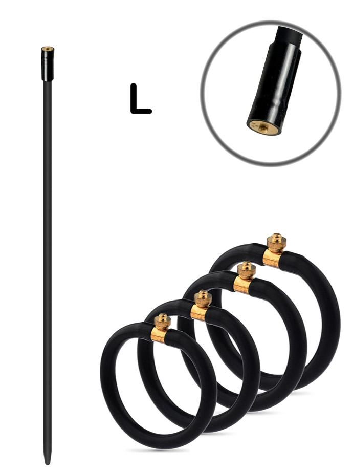 Electric Cock Rings + Dilator L for Electric Shocker