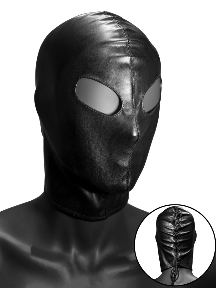 Fetish Hood mit Augenl�chern - Schwarz