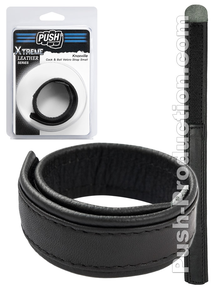 Cockstrap en cuir � velcro Knoxville - Push Xtreme