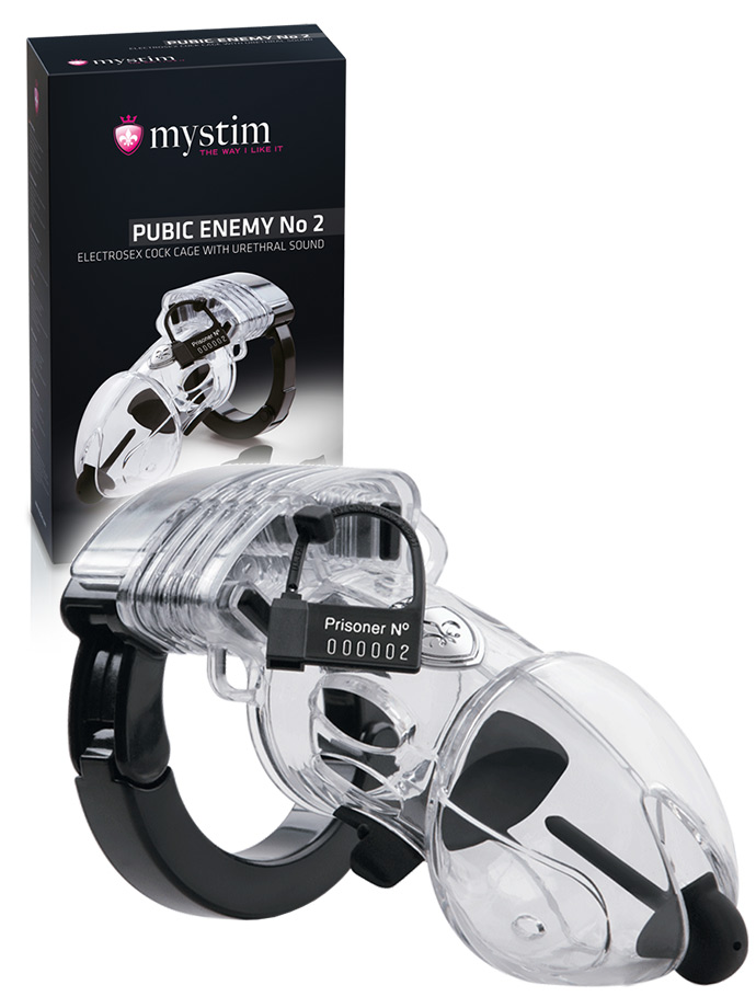 Mystim Pubic Enemy No 2 - Penisk�fig mit Dilator