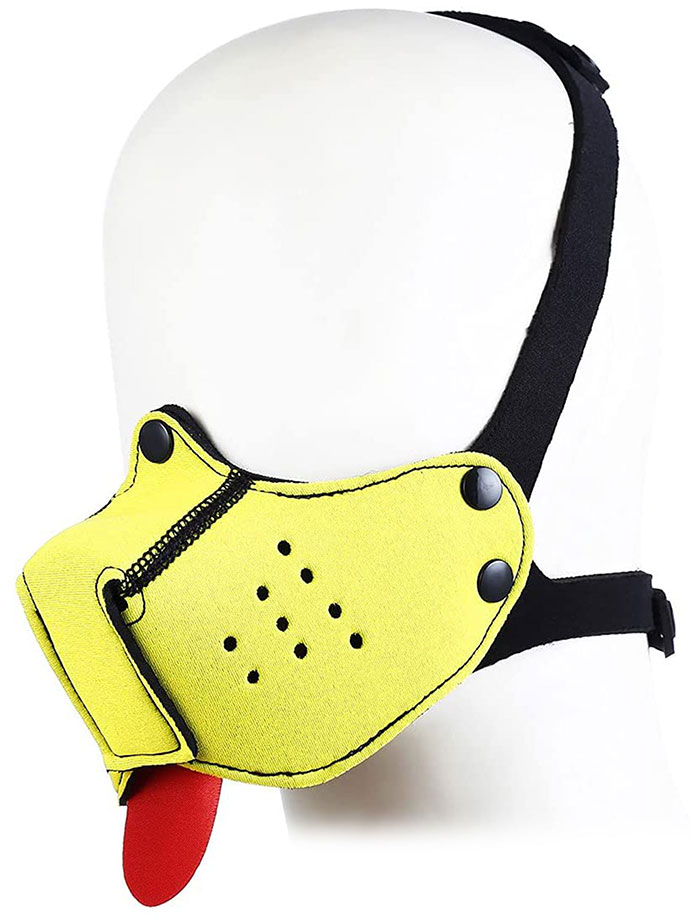 Puppy Play Neoprene Muzzle - Jaune