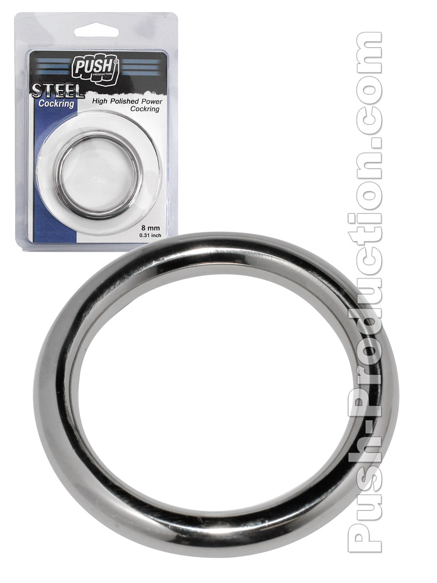 Push Steel - High Polished Power Cockring 8mm