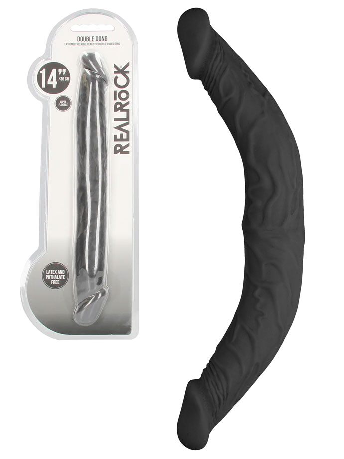 RealRock - Double Dong 14 inch - Noir