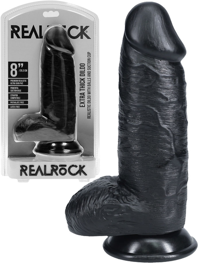 RealRock - Dildo 8 inch - Extra Thick