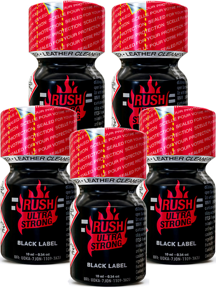 Poppers Rush Ultra Strong Black Label small x5