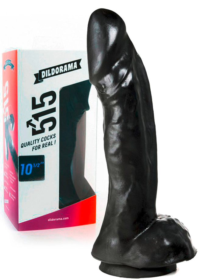 Gode de 26,7 cm (10.5 inch) noir � ventouse - Dildorama