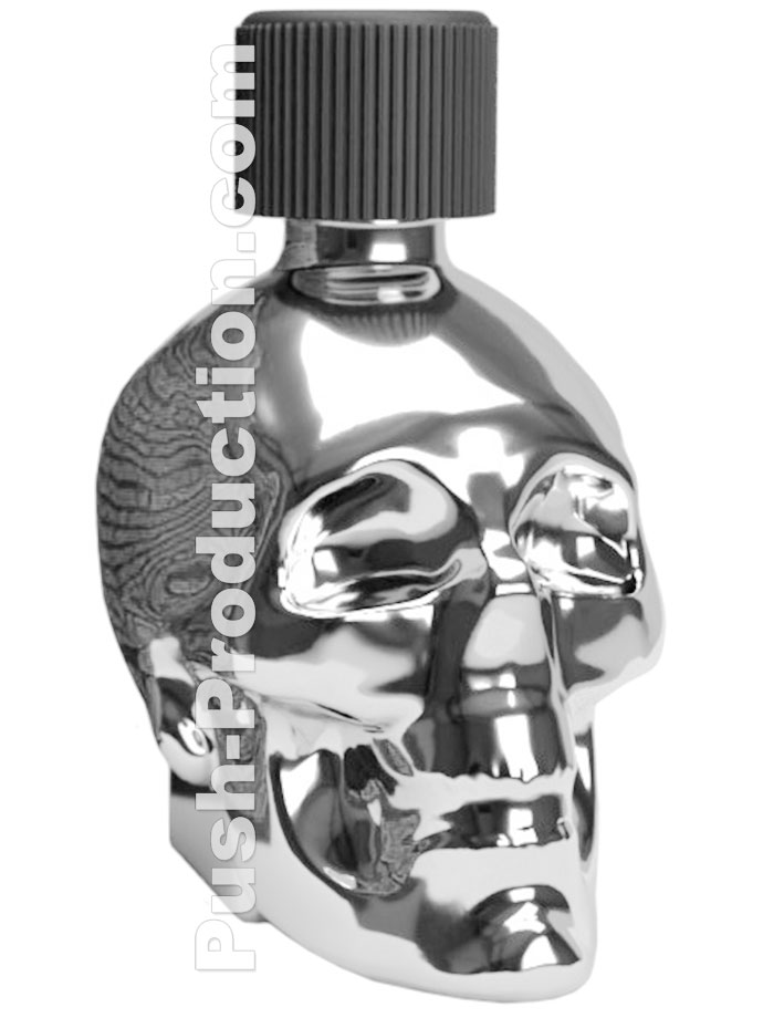Poppers Silver Skull medium