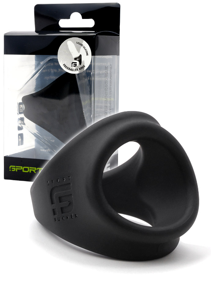 Sport Fucker Freeballer Cockring - Black