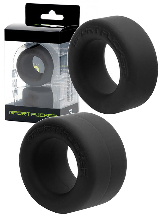 Sport Fucker Nutt Job Cockring Set - Noir
