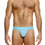 Striped Crochet Thong - Light Blue