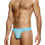 Striped Crochet Thong - Light Blue