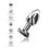 The Glider Vibrating Metal Buttplug Large