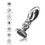 The Slider Vibrating Metal Buttplug Large
