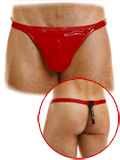 Pleasure Thong - Red Vinyl
