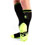 Gas Mask Party Socks with Pockets - Black/Neon yellow