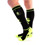 Gas Mask Party Socks with Pockets - Black/Neon yellow