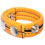 Hard Power Leather Penis Ring adjustable - yellow