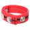 Hard Power Leather Penis Ring adjustable - red