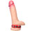 Hard Power Leather Penis Ring adjustable - red