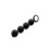 Short Silicone Anal Beads - Black