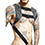 DNGEON Top Cockring Harness - Grau