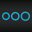 Firefly - Glow in the Dark Cockring Blue - Medium