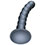 OUCH! Beaded G-Spot Dildo - Gun Metal