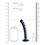 OUCH! Beaded G-Spot Dildo - Gun Metal