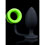 OUCH! Glow in the Dark - Butt Plug with Cock Ring