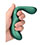 OUCH! Pointed Vibrating Prostate Massager - Vert