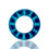 Oxballs Air-Hole Cockring - Space Blau