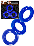 Oxballs Willy Cockrings Triple Set Blue