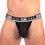 - Push - Premium Mesh Jock - black/white