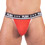 - Push - Premium Mesh Jock - Rot/Wei�
