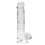 RealRock - Dildo 6 inch & Balls - Crystal Clear