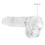 RealRock - Dildo 6 inch & Balls - Crystal Clear