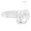 RealRock - Dildo 8 inch & Balls - Crystal Clear