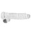 RealRock - Dildo 9 inch & Balls - Crystal Clear