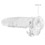 RealRock - Dildo 9 inch & Balls - Crystal Clear